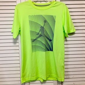 Boys XL JORDAN Neon Lime Green DRI-FIT T-shirt
